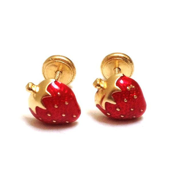 2022 Latest Design Children's Strawberry Jewelry 18K Gold Plated